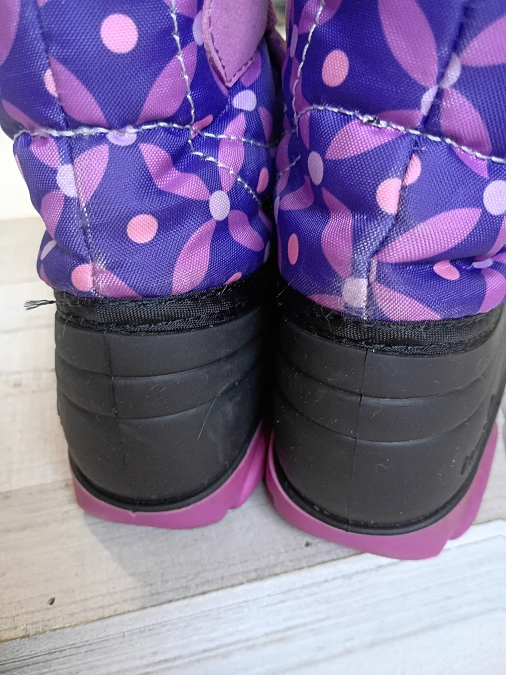 Kamik Snowbug 4 Toddler Size 10 Waterproof Winter Snow Boots Purple Floral